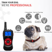 Smart Electronic Remote Control Dog Training Device Water-resistant Pets Bark Stopper, Size: For-Two-Dog(Orange)