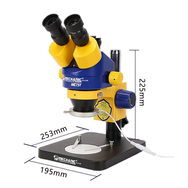 MECHANIC MC-75TB1 Trinocular Stereo Microscope Industrial Grade Can Connect To HD Display - free shipping - PMC Jewellery - Order now!