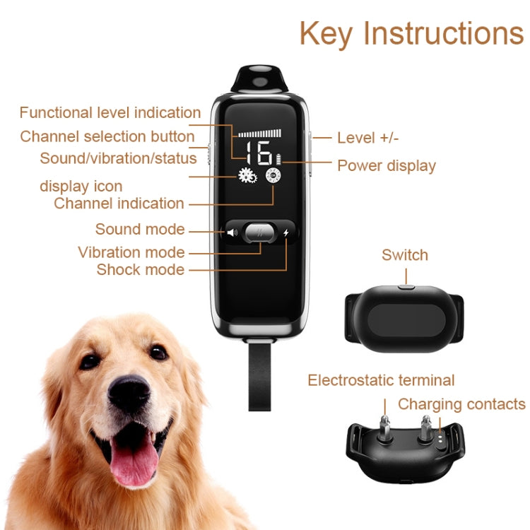 Dog Training Collar Smart 400m Remote Control Pet Training Device, Specification: Receiver - Training Aids by PMC TechLife | Online Shopping South Africa | PMC TechLife | Buy Now Pay Later Mobicred
