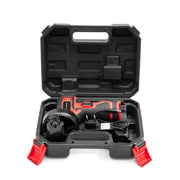 HILDA 12V 3 Inch Li-Ion Angle Grinder Home Cutting And Sanding Machine, US Plug, Model: Plastic Package With 2 Battery