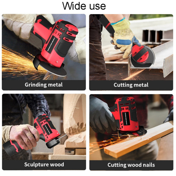 HILDA 12V 3 Inch Li-Ion Angle Grinder Home Cutting And Sanding Machine, US Plug, Model: Carton Package With 1 Battery