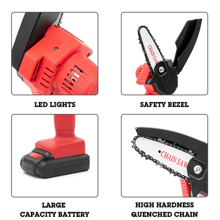 HILDA Rechargeable Cordless Mini Electrical Chain Saw Logging Tools(Black) - free shipping - PMC TechLife - Order now!