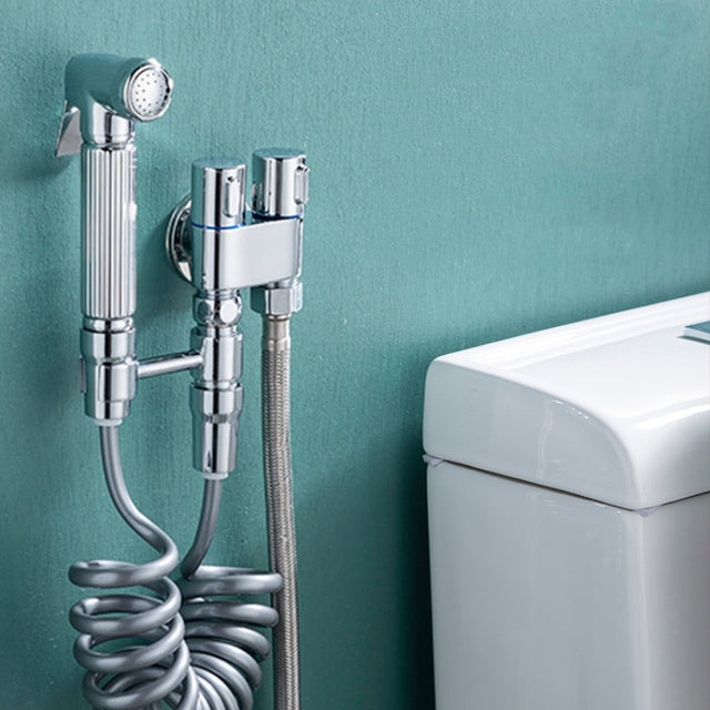 Toilet Mate Booster Flusher Toilet Cleaning Shower Set ?, Specification: Electroplated Copper Model