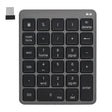 KN-980 28 Keys Portable Wireless Digital Quiet Keypad Computer External Digital Password Keypad(Gray) - free shipping - PMC TechLife - Order now!