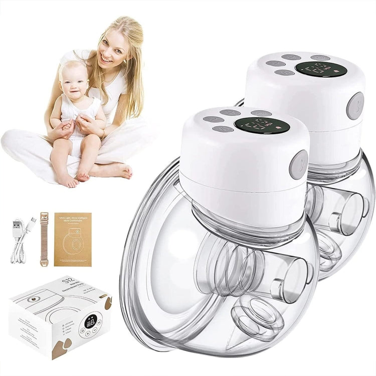 S12 Double Electric Wearable Breast Pump With 2 Modes & 9 Levels Suction Adjustable - Pregnancy & Maternity by PMC TechLife | Online Shopping South Africa | PMC TechLife | Buy Now Pay Later Mobicred