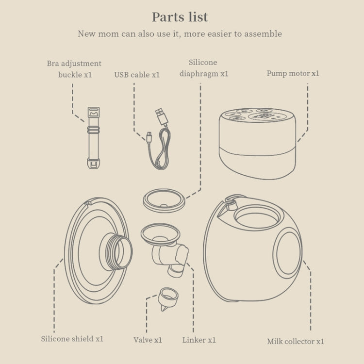 S12 Double Electric Wearable Breast Pump With 2 Modes & 9 Levels Suction Adjustable - Pregnancy & Maternity by PMC TechLife | Online Shopping South Africa | PMC TechLife | Buy Now Pay Later Mobicred