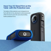 For Insta360 X3 AMagisn Body Silicone Protective Cover, Style: Body Case (black)