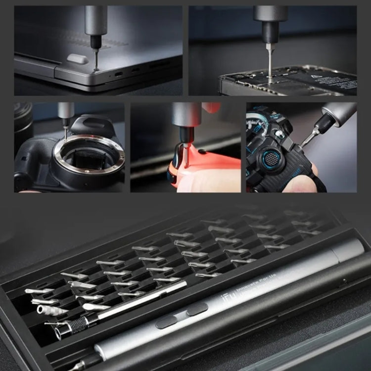 IFu  42-In-1 Electric Screwdriver Set Precisions USB Fast Charging Screw Driver With LED Work Light(D2 Plus) - free shipping - PMC Jewellery - Order now!