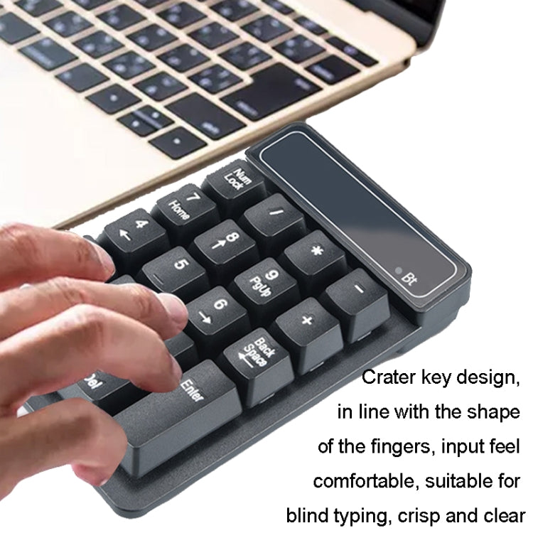 K6 19 Key Mini Wireless Bluetooth Digital Keyboard Suspended Mechanical Universal Keypad 4.0(Black) - Mini Keyboard by PMC TechLife | Online Shopping South Africa | PMC TechLife | Buy Now Pay Later Mobicred