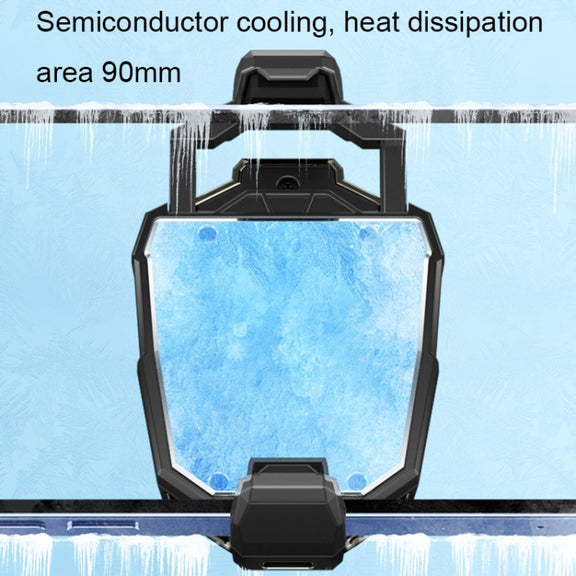 X20 Semiconductor Mobile Phone Radiator LED Light Mini Phone Cooling Fan, Color: Electroplated Mineral-color