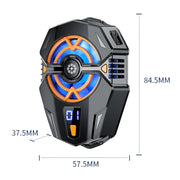 J20 Three-speed Adjustable Semiconductor Refrigeration Mobile Phone Radiator, Style: Electroplated Model