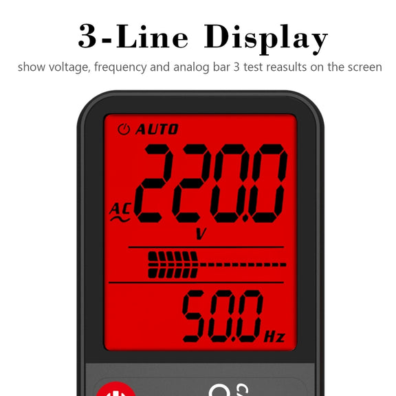 BSIDE ADMS7 Smart Thin Digital Multimeter Counts DC AC Voltmeter, Model: Standard Charging Model