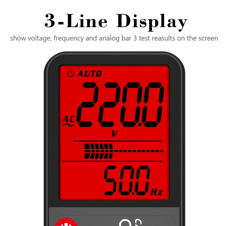 BSIDE ADMS7 Smart Thin Digital Multimeter Counts DC AC Voltmeter, Model: Charging Model With Tool Package