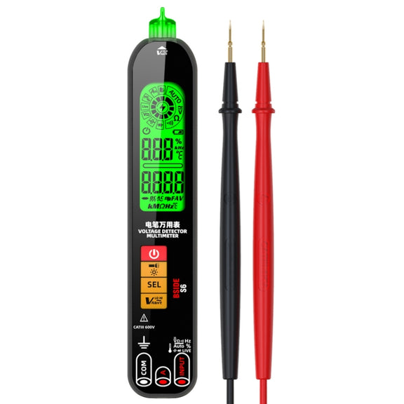BSIDE S6 Smart Digital Multimeter Current Test Pen Capacitance Temperature Voltage Detector(Charging Model)