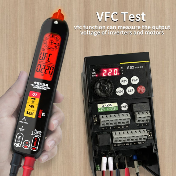 BSIDE S6 Smart Digital Multimeter Current Test Pen Capacitance Temperature Voltage Detector(Charging Model)