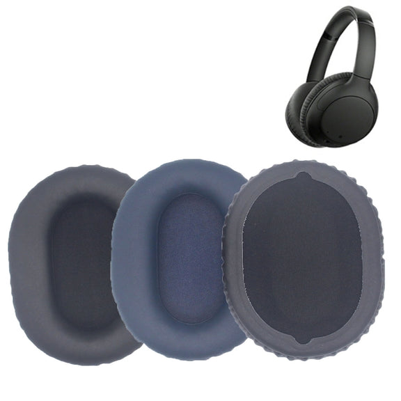 2pcs For Sony WH-CH710N/CH720N/CH700N Headphone Sponge Cover Leather Earmuffs(Blue)