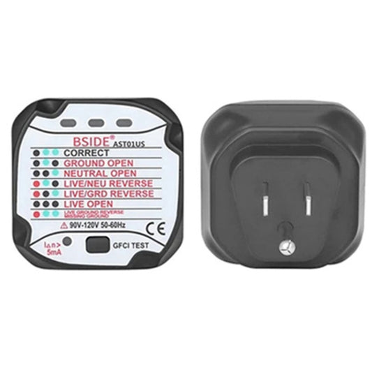 BSIDE AST01 Plug Power Tester Electrical Socket Detector US Plug - Current & Voltage Tester by BSIDE | Online Shopping South Africa | PMC Jewellery | Buy Now Pay Later Mobicred