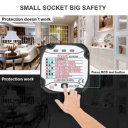 BSIDE AST01 Plug Power Tester Electrical Socket Detector UK Plug
