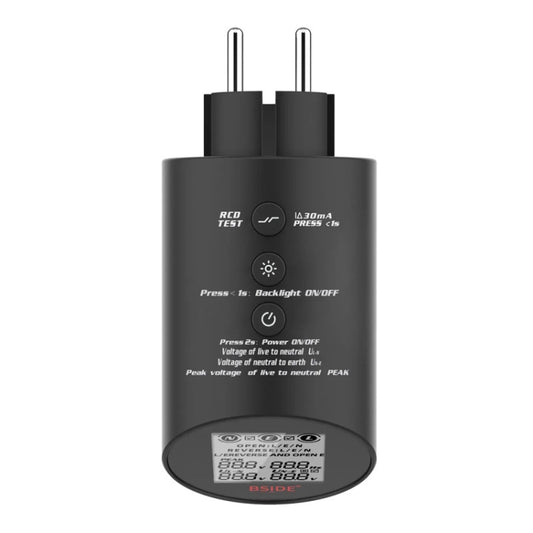 BSIDE ASTS Circuit Analyzer Plug Power Tester EU Plug - free shipping - PMC Jewellery - Order now!
