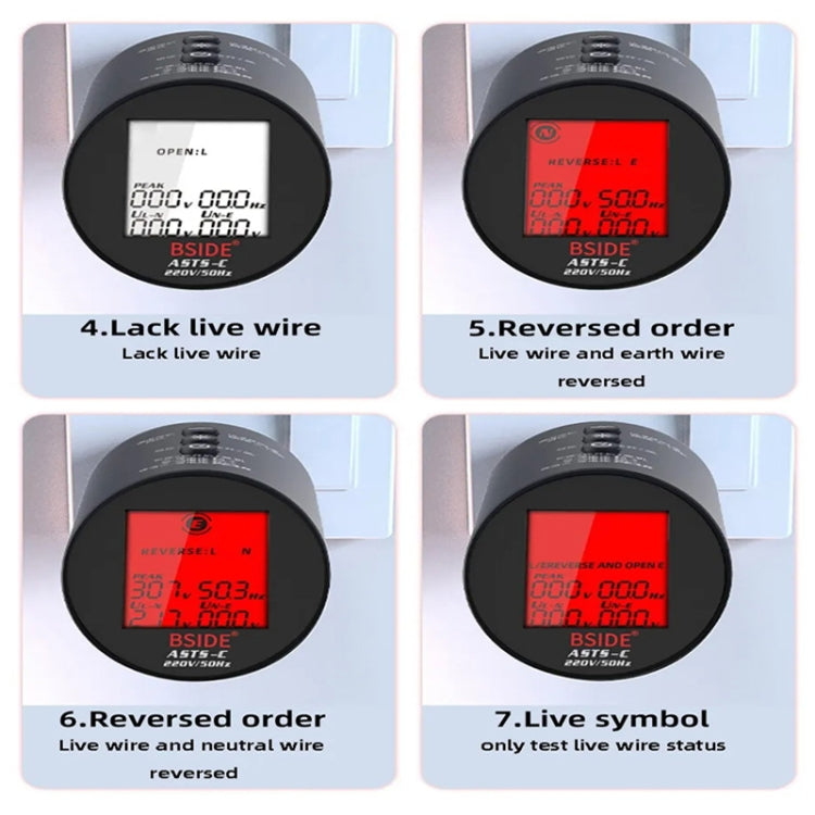 BSIDE ASTS Circuit Analyzer Plug Power Tester EU Plug - free shipping - PMC TechLife - Order now!