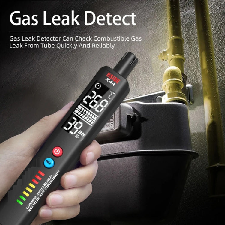 BSIDE X4A Portable Combustible Gas Detector Gas Leakage Alarm