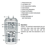 BSIDE EMT01 Wood Moisture Meter Pin Moisture Tester