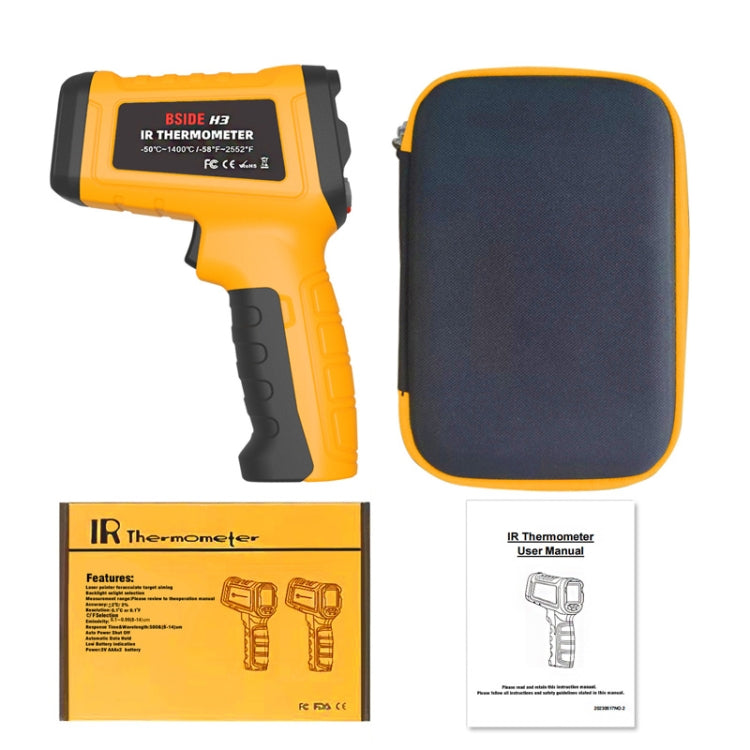 BSIDE H3 High Temperature Infrared Thermometer Handheld Non-Contact Thermometer - free shipping - PMC Jewellery - Order now!