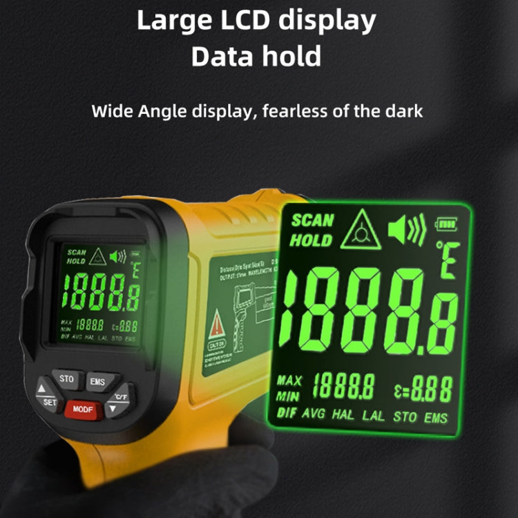 BSIDE H3 High Temperature Infrared Thermometer Handheld Non-Contact Thermometer - free shipping - PMC Jewellery - Order now!