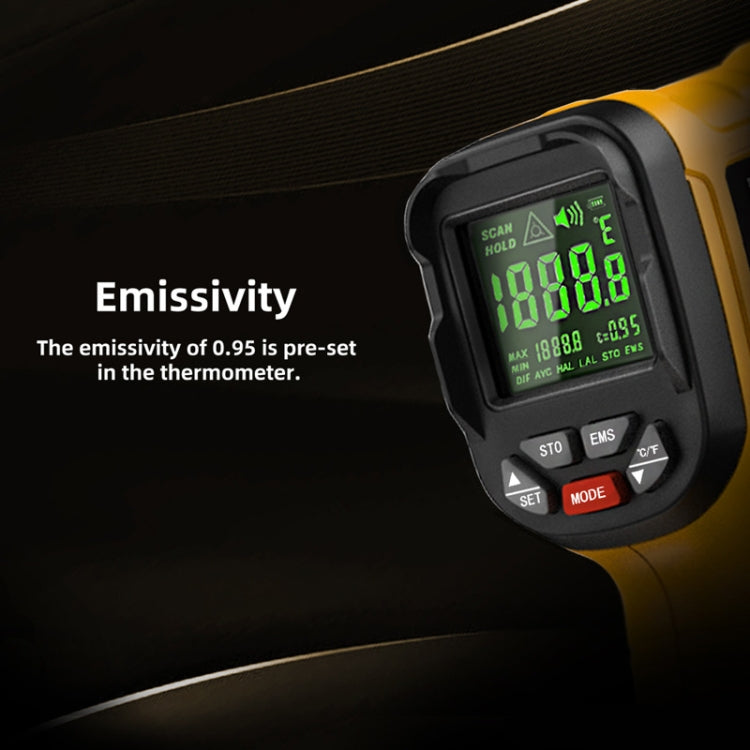 BSIDE H3 High Temperature Infrared Thermometer Handheld Non-Contact Thermometer - free shipping - PMC Jewellery - Order now!