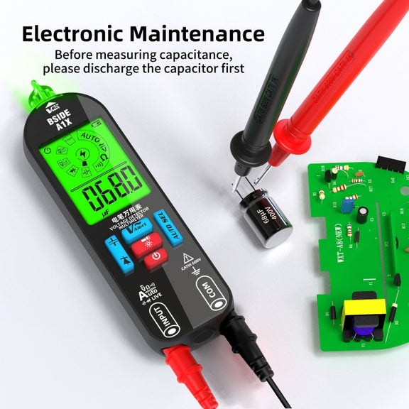 BSIDE A1X Charging Model Mini Digital Electric Pen Intelligent Automatic Merit Multimeter, Specification: With Tool Pack