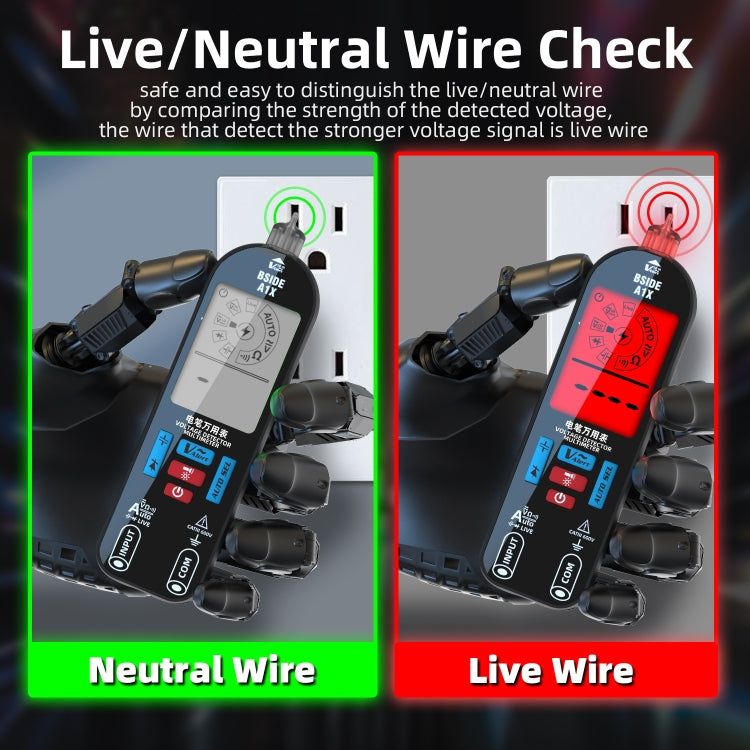 BSIDE A1X Charging Model Mini Digital Electric Pen Intelligent Automatic Merit Multimeter, Specification: With Tool Pack