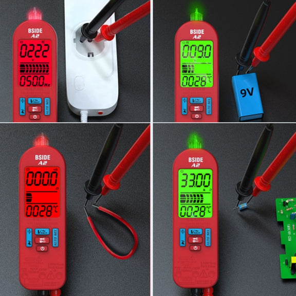BSIDE A2 Charging Model Mini Digital Auto-Ranging Pencil Multimeter, Specification: Standard