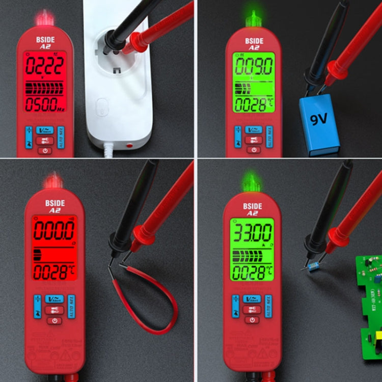 BSIDE A2 Charging Model Mini Digital Auto-Ranging Pencil Multimeter, Specification: Standard