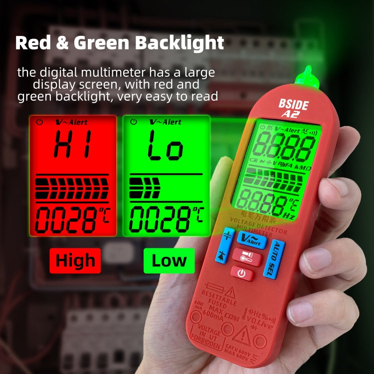 BSIDE A2 Charging Model Mini Digital Auto-Ranging Pencil Multimeter, Specification: With Tool Pack - free shipping - PMC TechLife - Order now!