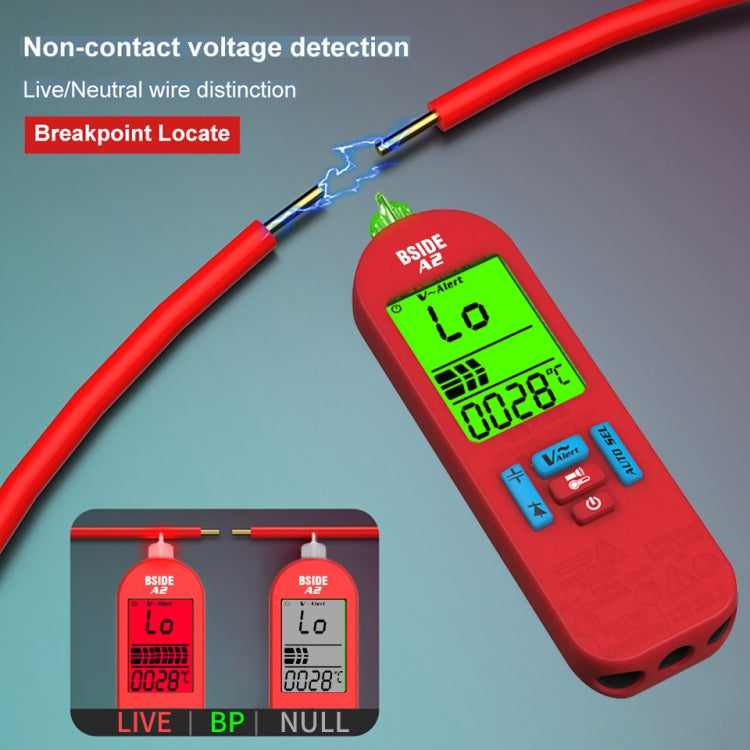 BSIDE A2 Charging Model Mini Digital Auto-Ranging Pencil Multimeter, Specification: Standard