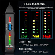 BSIDE AVD07 Smart Dual Mode Electric Pen Non-Contact Break-Point Sensing AC Voltage Tester