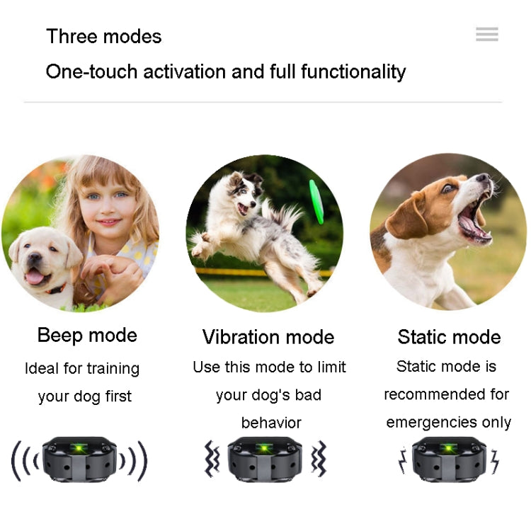 800m Remote Control Stop Barker Dog Trainer Smart Anti-Disturbance Vibration Collar, Specification: With 2 Collars - Training Aids by PMC TechLife | Online Shopping South Africa | PMC TechLife | Buy Now Pay Later Mobicred