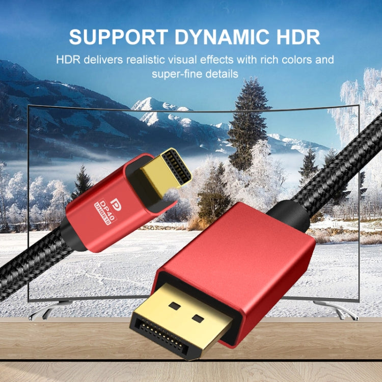 1m Version 2.1 Mini DP To DP Cable Monitor Computer Video Adapter Cable 30AWG OD6.3MM -  by PMC Jewellery | Online Shopping South Africa | PMC Jewellery | Buy Now Pay Later Mobicred