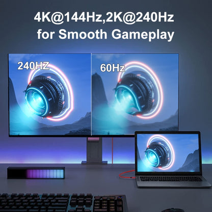 1m Version 2.1 Mini DP To DP Cable Monitor Computer Video Adapter Cable 30AWG OD6.3MM -  by PMC Jewellery | Online Shopping South Africa | PMC Jewellery | Buy Now Pay Later Mobicred