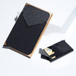 Pop Up Metal Card Holder with Lycra Cloth RFID Aluminum Alloy Credit Card Box(Gold) - free shipping - PMC TechLife - Order now!