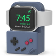 For Apple Watch Silicone Charging Stand Charging Base Storage Stand With Charger(Midnight Blue)