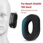 2pcs For Turtle Beach Stealth 700 Gen2 Headphone Covers Comfortable Headset Earmuffs(Football Pattern)