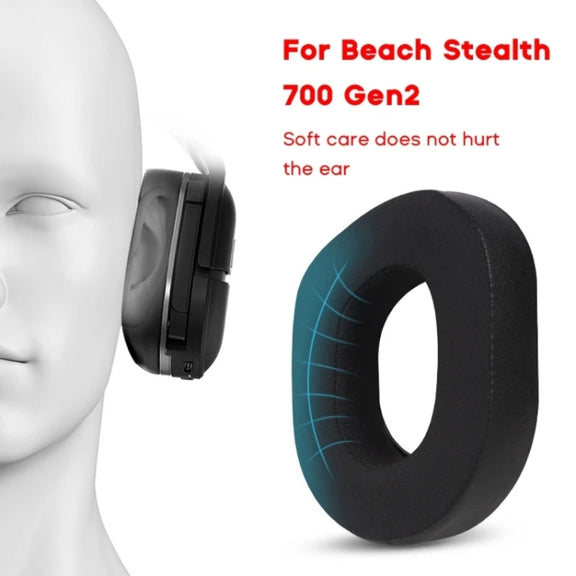 2pcs For Turtle Beach Stealth 700 Gen2 Headphone Covers Comfortable Headset Earmuffs(Football Pattern)