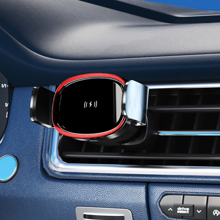 15W Car Wireless Charging Bracket Auto Induction Electric Navigation Bracket(Red) - free shipping - PMC TechLife - Order now!