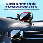 15W Car Wireless Charging Bracket Auto Induction Electric Navigation Bracket(Red)