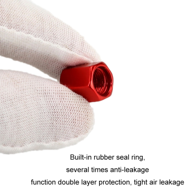 4pcs/set Skull Metal Car Tire Universal Modified Aluminum Alloy Valve Cap(Red) - Tire Valve Caps by PMC TechLife | Online Shopping South Africa | PMC TechLife | Buy Now Pay Later Mobicred