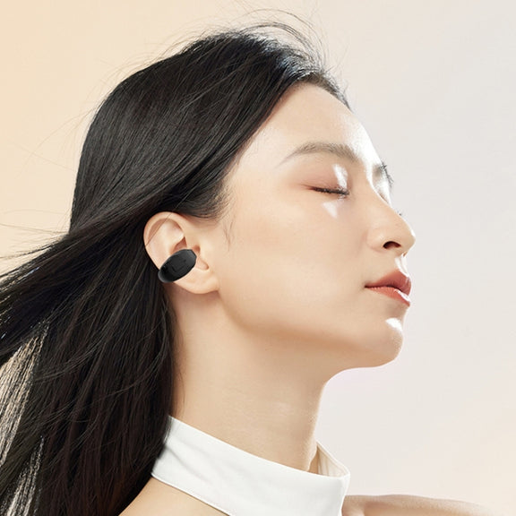Clip-On Single Ear Bluetooth Earphone Wireless Earphone For Sports And Gaming, Packing: Box(White)