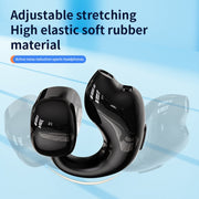 Clip-On Single Ear Bluetooth Earphone Wireless Earphone For Sports And Gaming, Packing: Box(White)