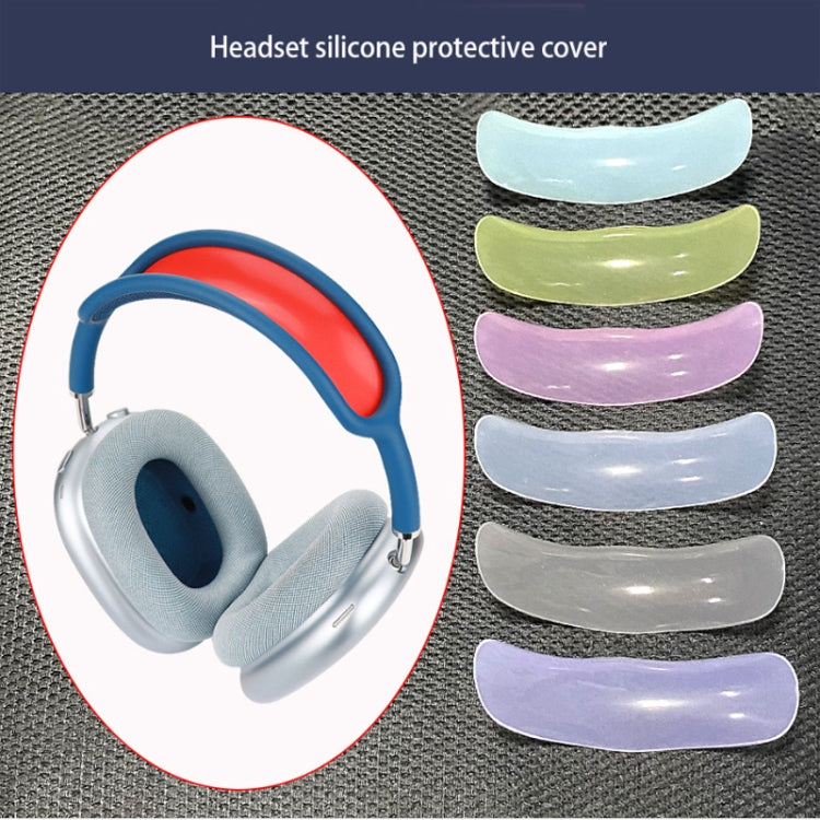 For AirPods Max Headphones 4-in-1 Silicone Replacement Cover Kit(Transparent Black) - Earmuff & Pad by PMC TechLife | Online Shopping South Africa | PMC TechLife | Buy Now Pay Later Mobicred