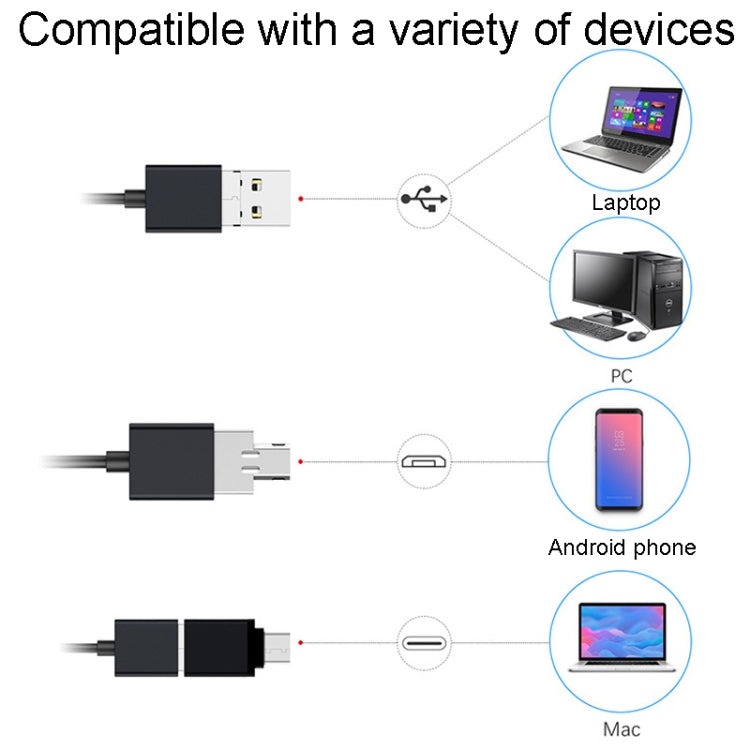 Teslong NTC125 5M 3 In 1 USB Phone Borescope For Auto Repair 500W Pixel Auto Focus - free shipping - PMC Jewellery - Order now!